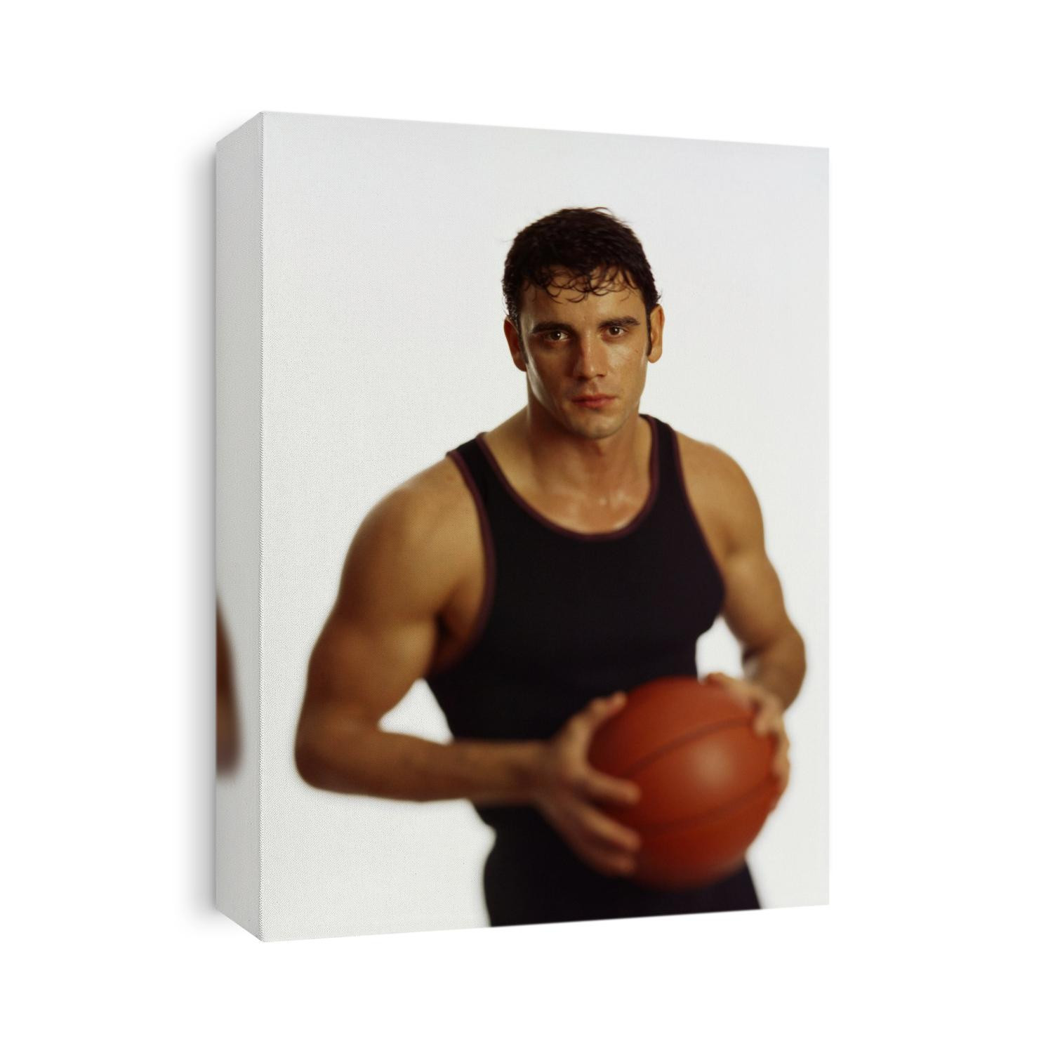 Portrait of male basketball player..
