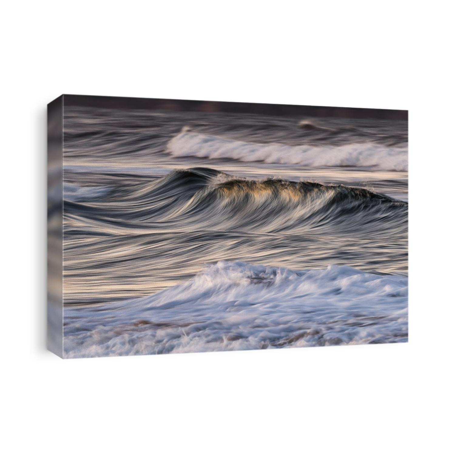 Part of a series of waves breaking off the shores of Manhattan Beach