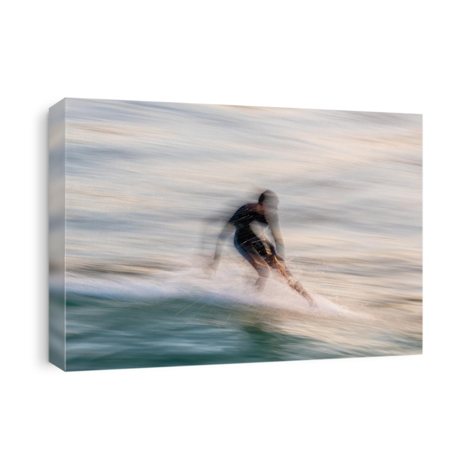 A surfer captured as part of a slow motion study of movement