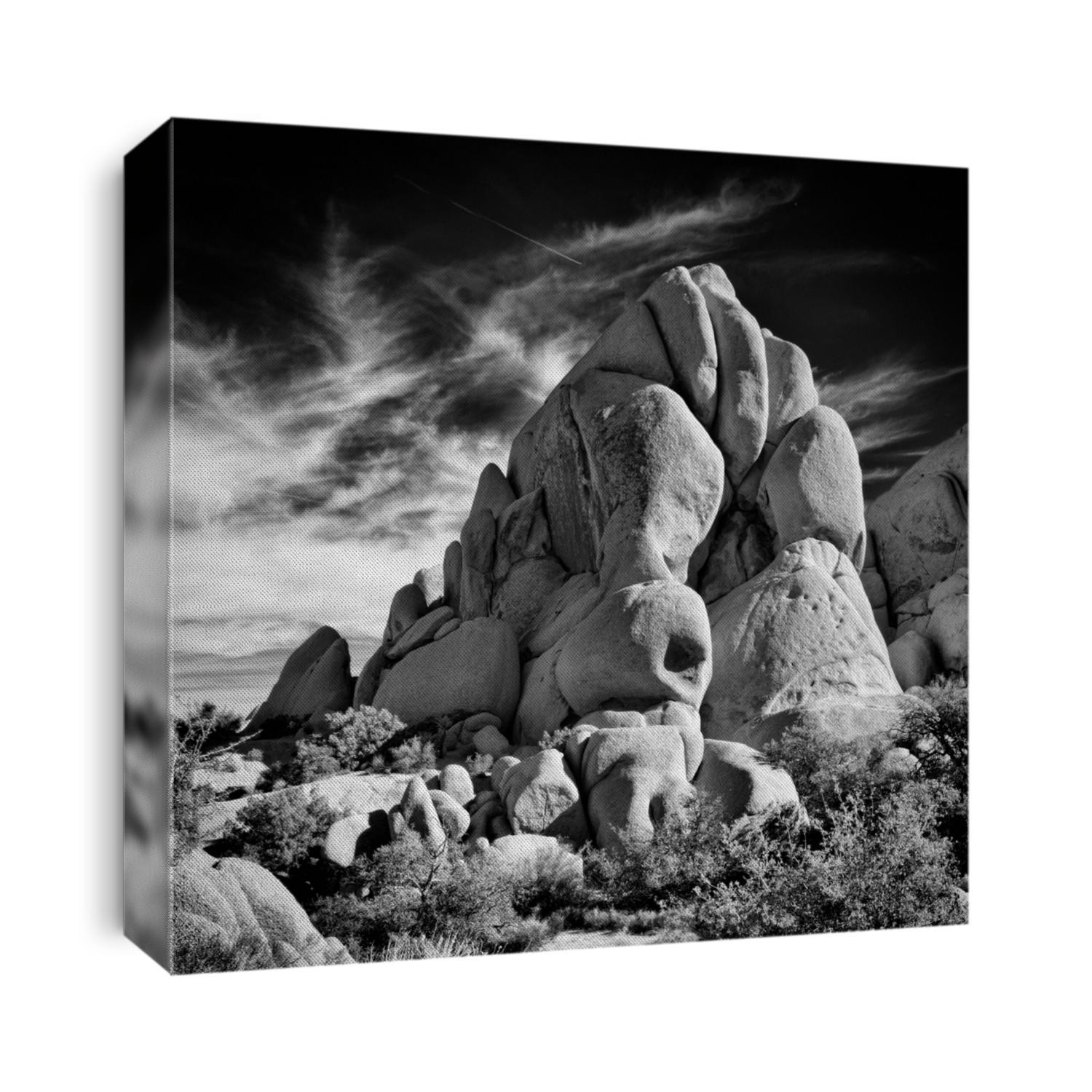 Rock formation in Joshua Tree National Park, CA.