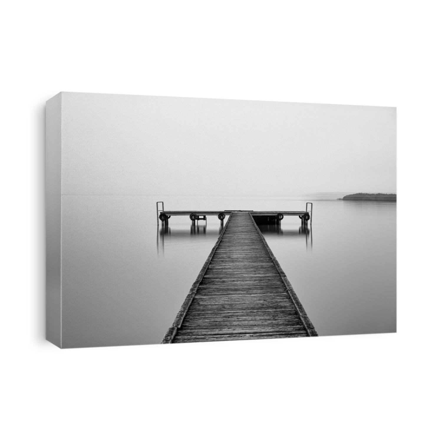 Pier at the Lake Neusiedl in Burgenland, Austria