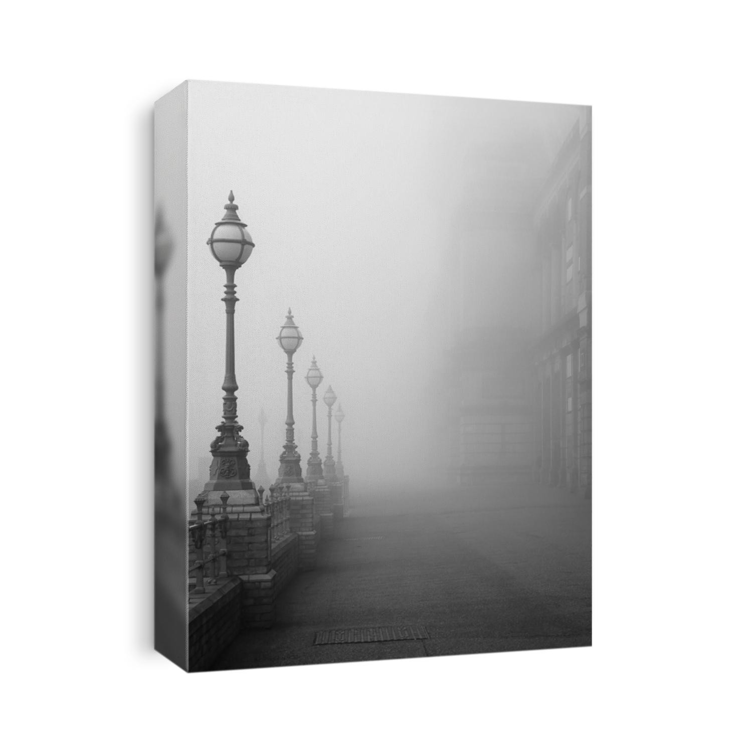 Lamps in the fog.