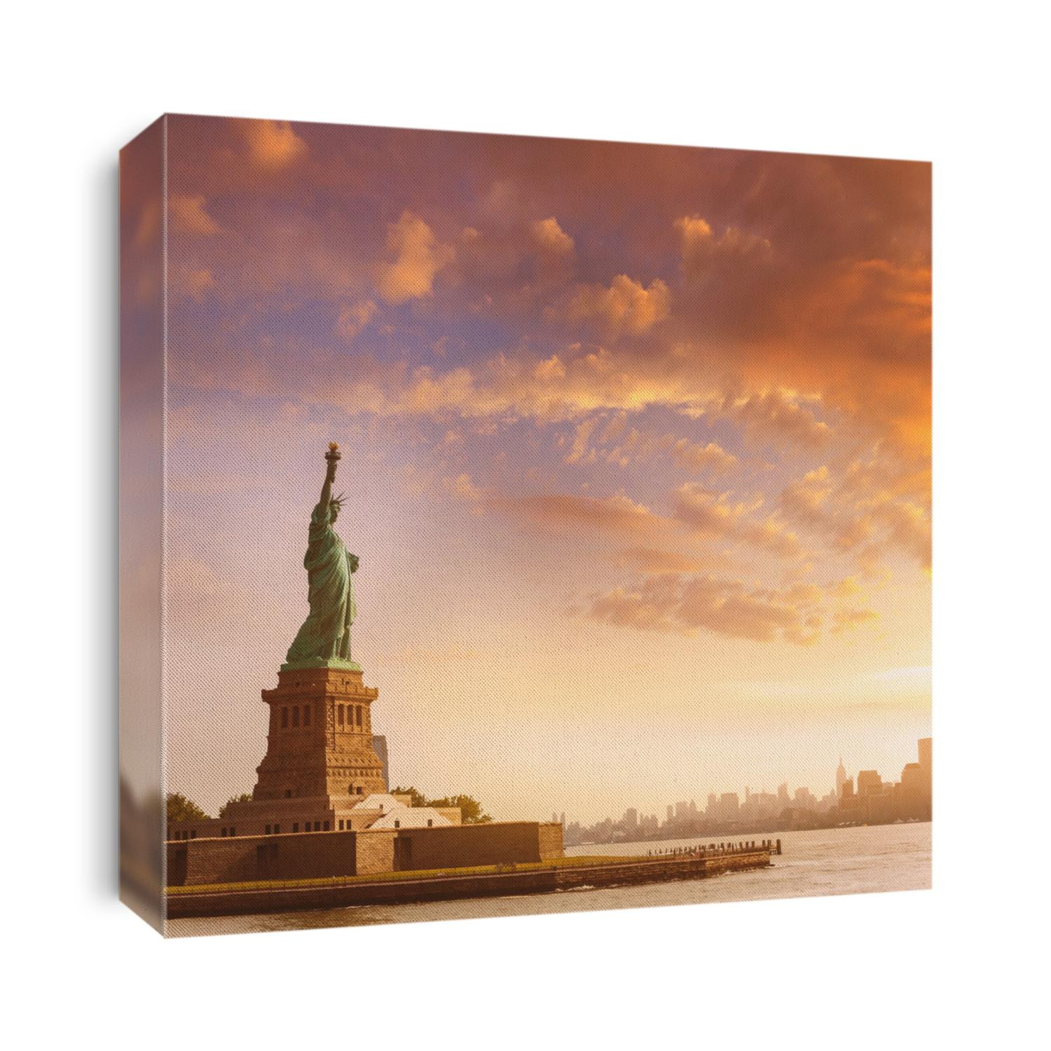 Statue of Liberty New York Manhattan background USA US