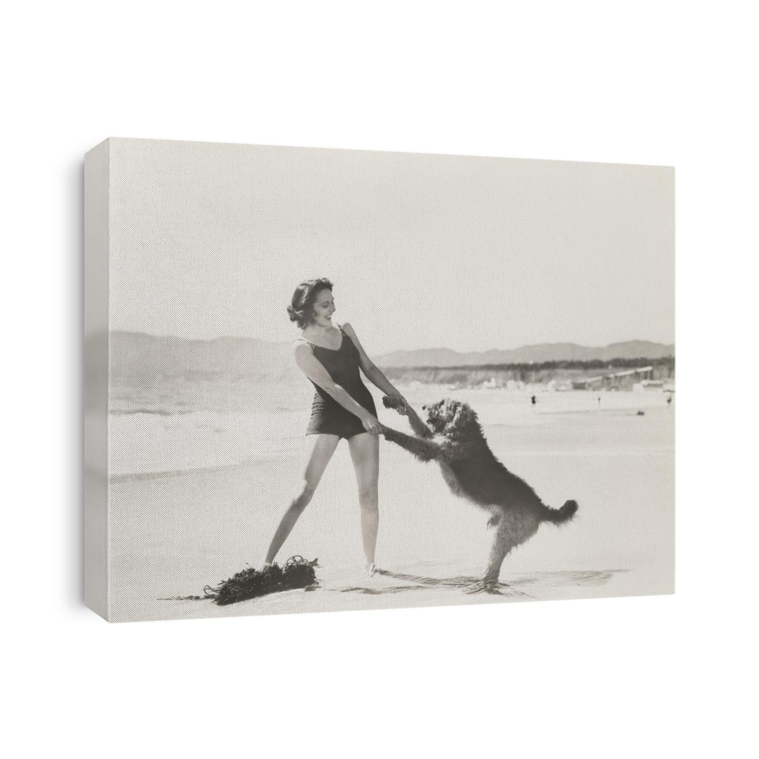 Frolicking on the beach