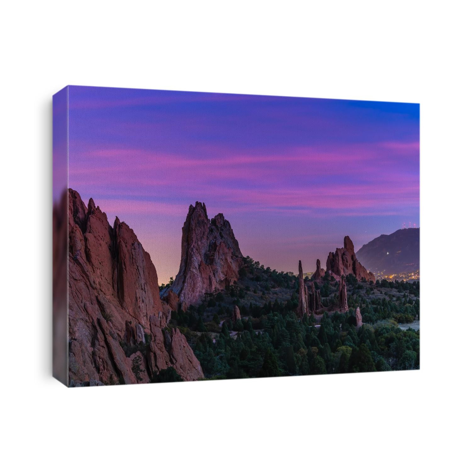 Garden of the gods sunset