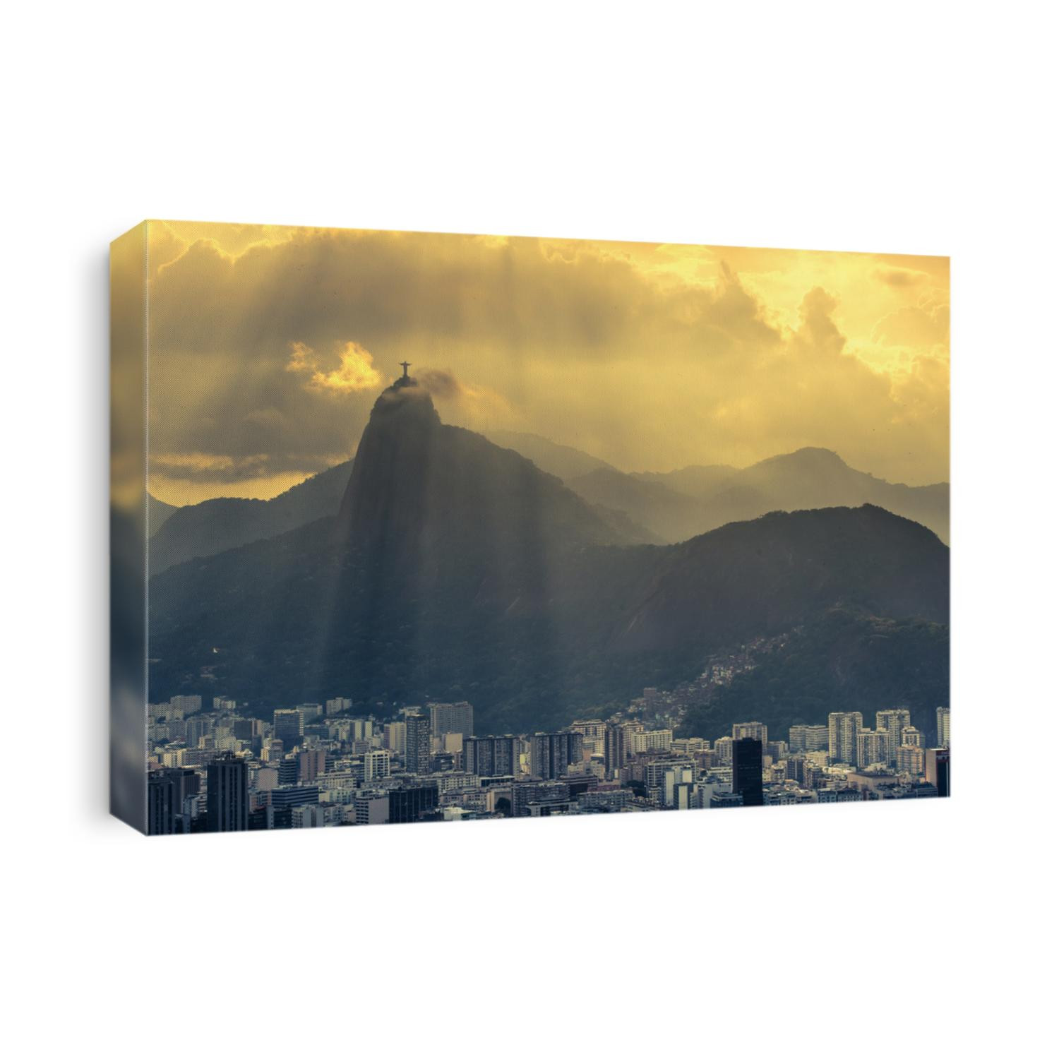 Sunset view of Rio de Janairo, Brazil 