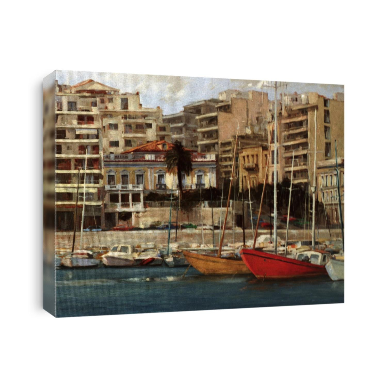Streets of Athens ,Greece,handmade paintings