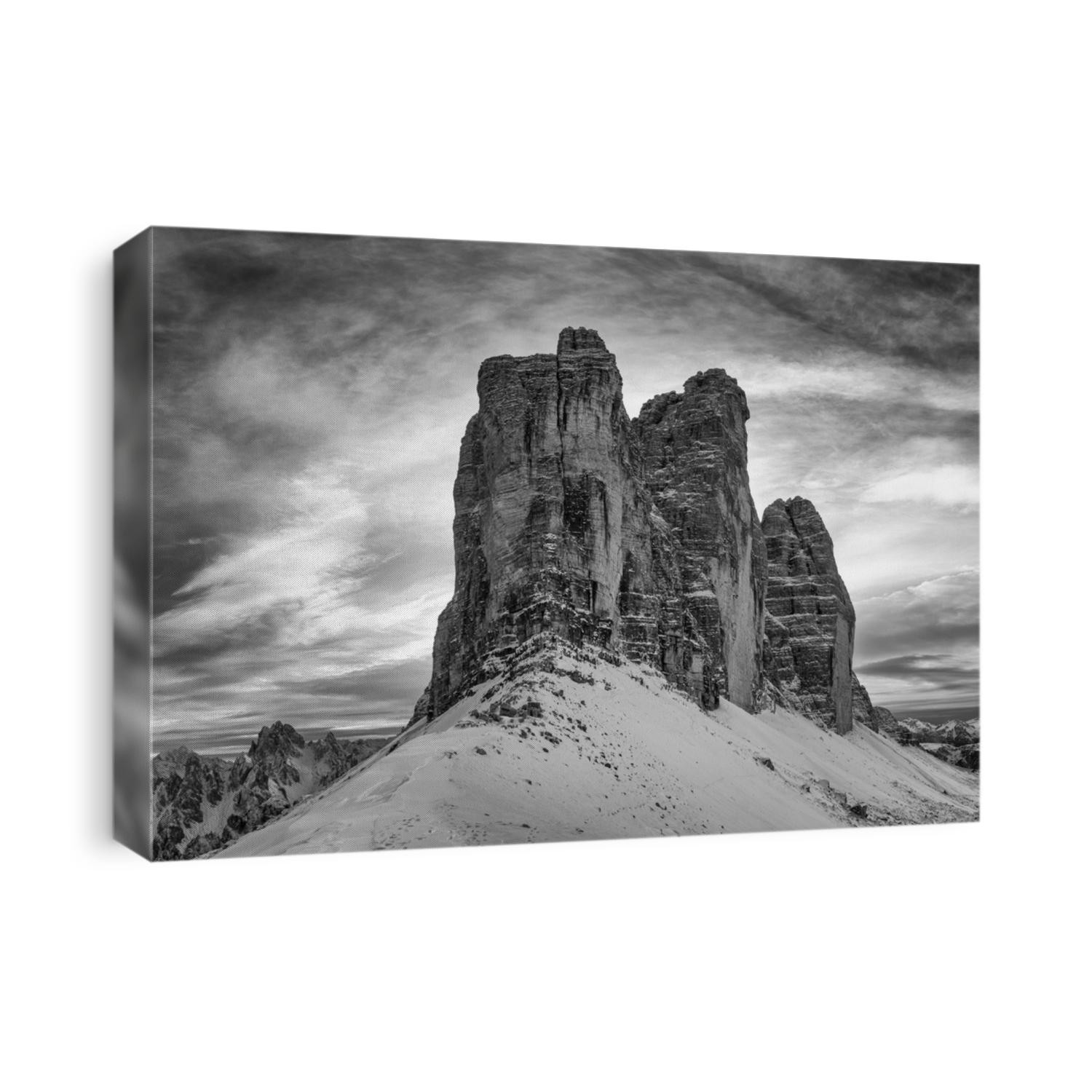 Tre Cime di Lavaredo moutain of Dolomites mountain range of Italy, Europe, Unesco World Heritage Site