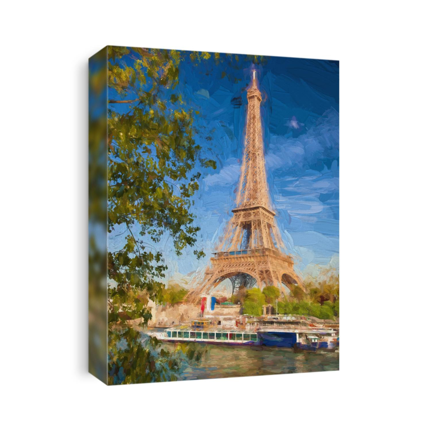 Eiffel Tower in Artwork style in Paris, France