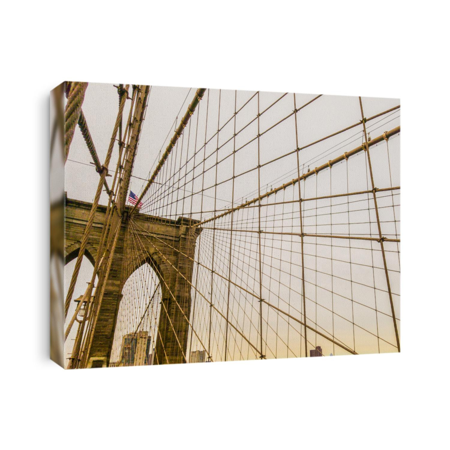 Abstract Lines Of Brooklyn Bridge