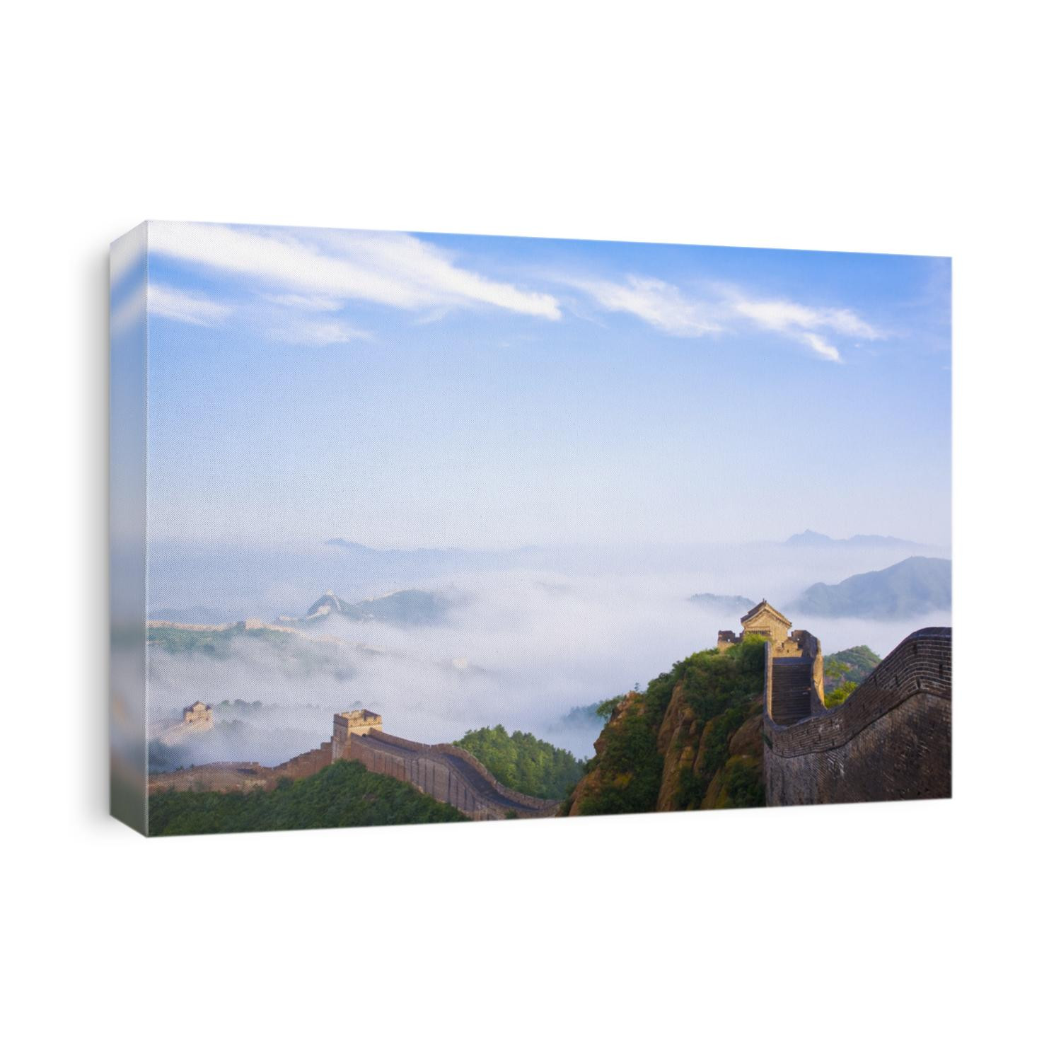 great wall of CHINA in fog