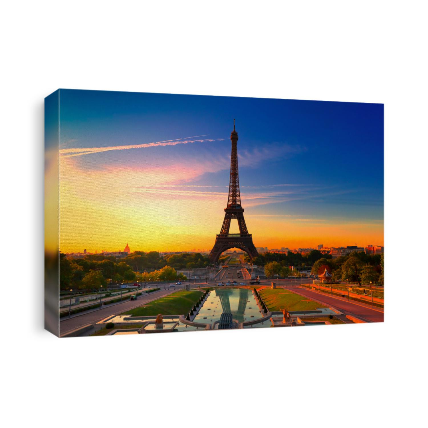 Sunrise in Paris, with the Eiffel Tower