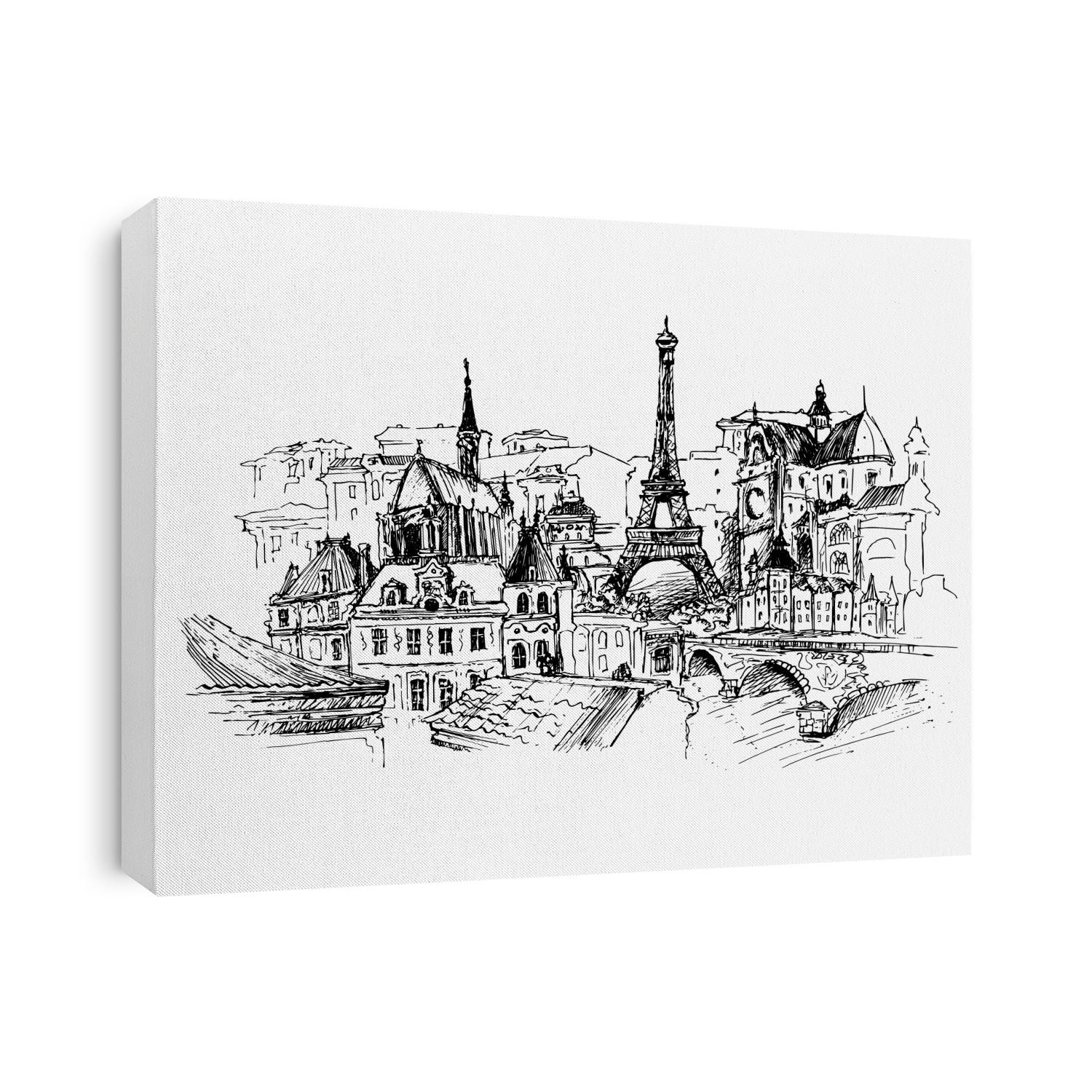Paris, vector illustration for your design