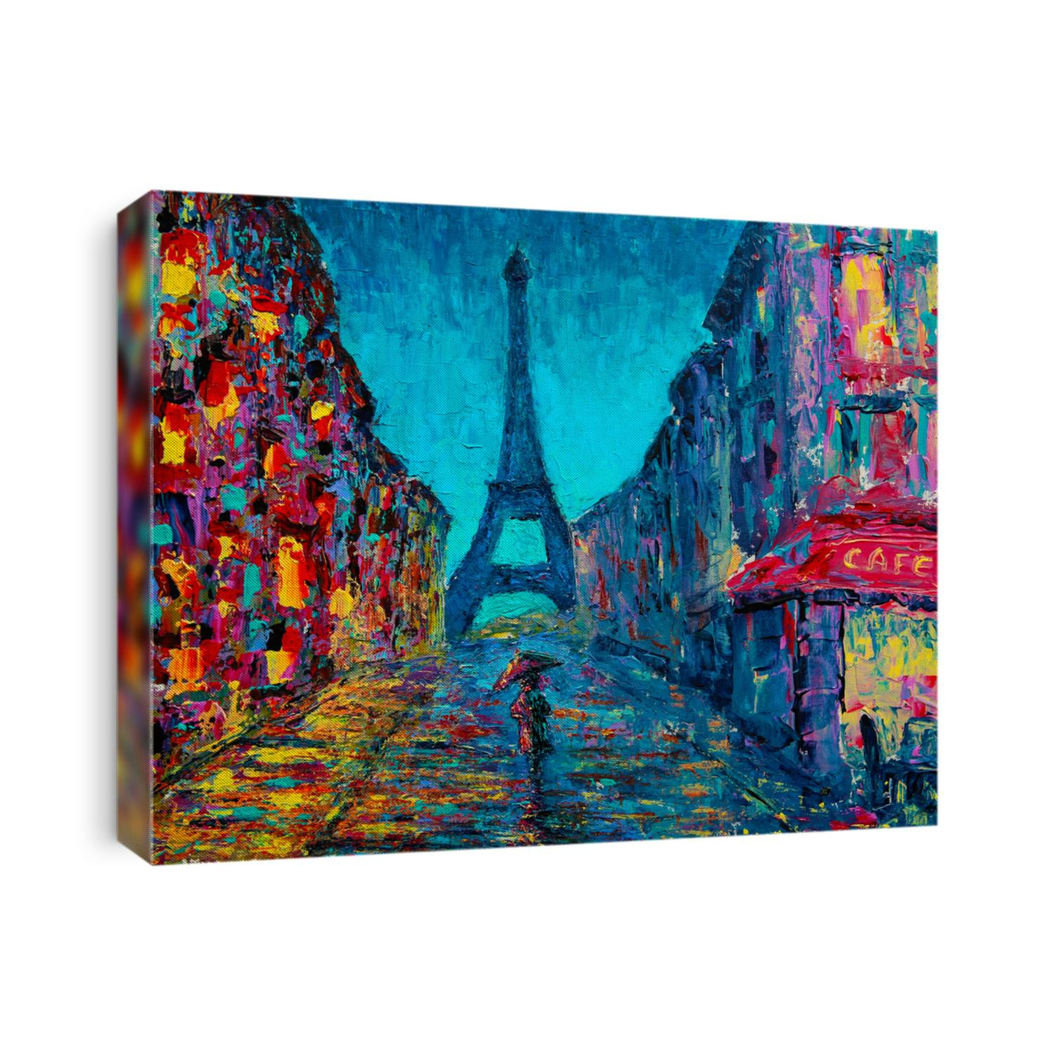 Paris street art painting