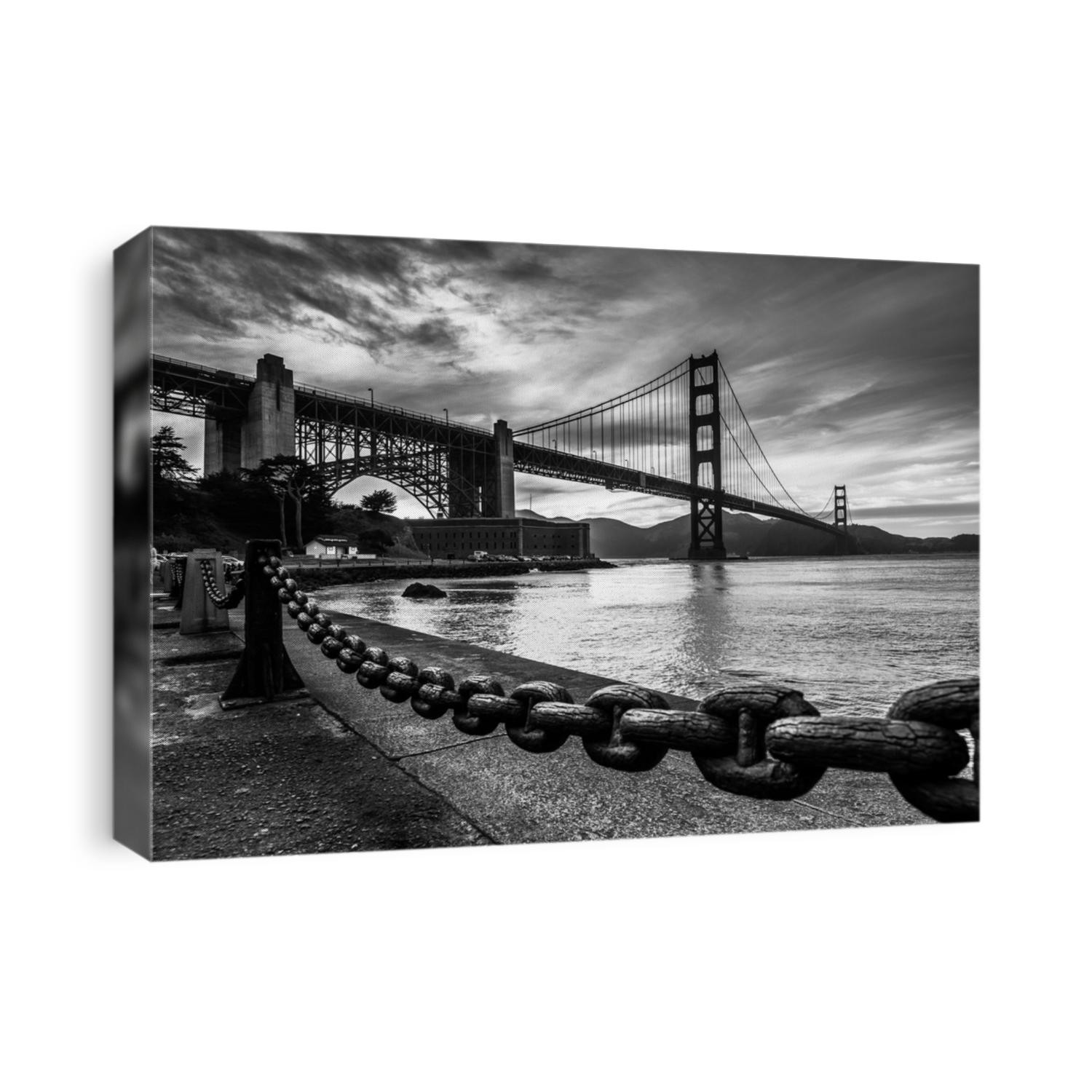 Golden Gate Bridge Black and White