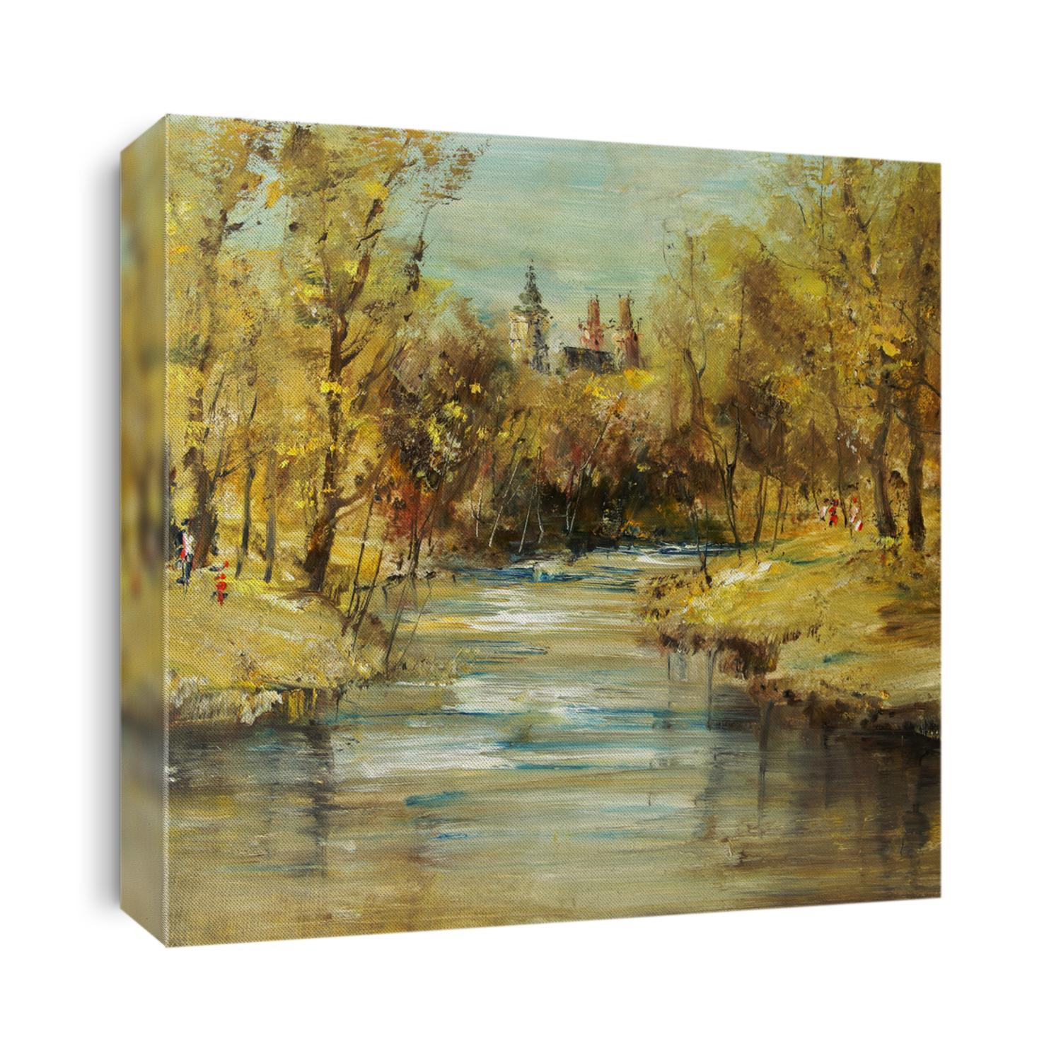 The towers above the confluence, oil painting illustrations                