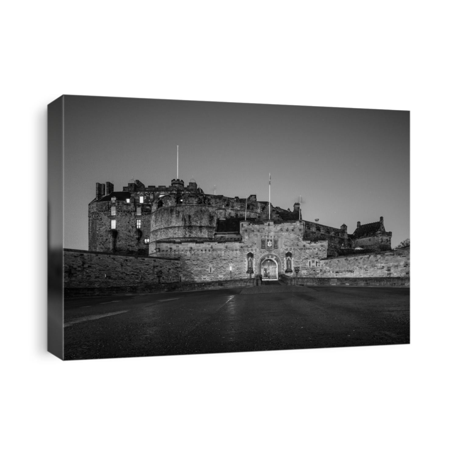 View of Edinburgh Castle in Scotland, UK