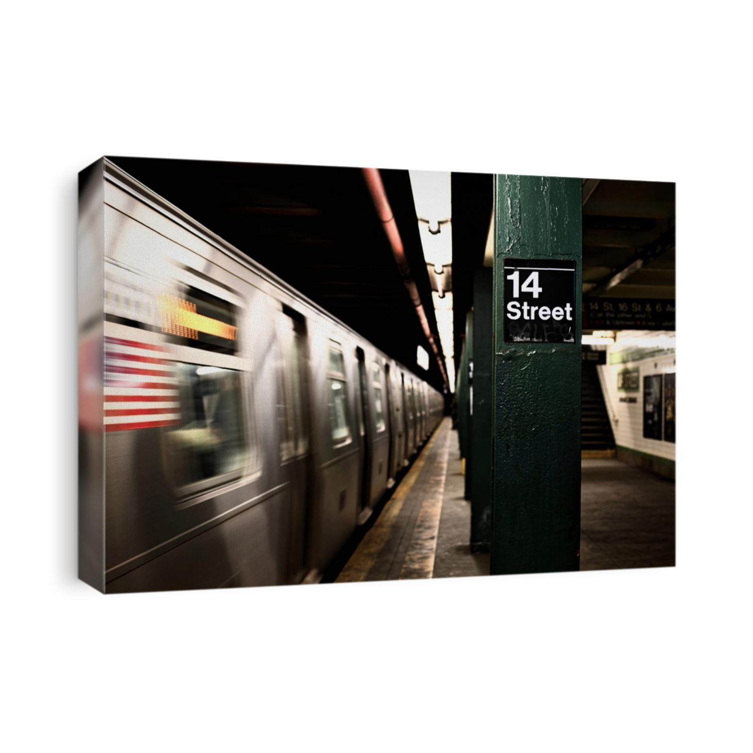 Speeding Subway Train