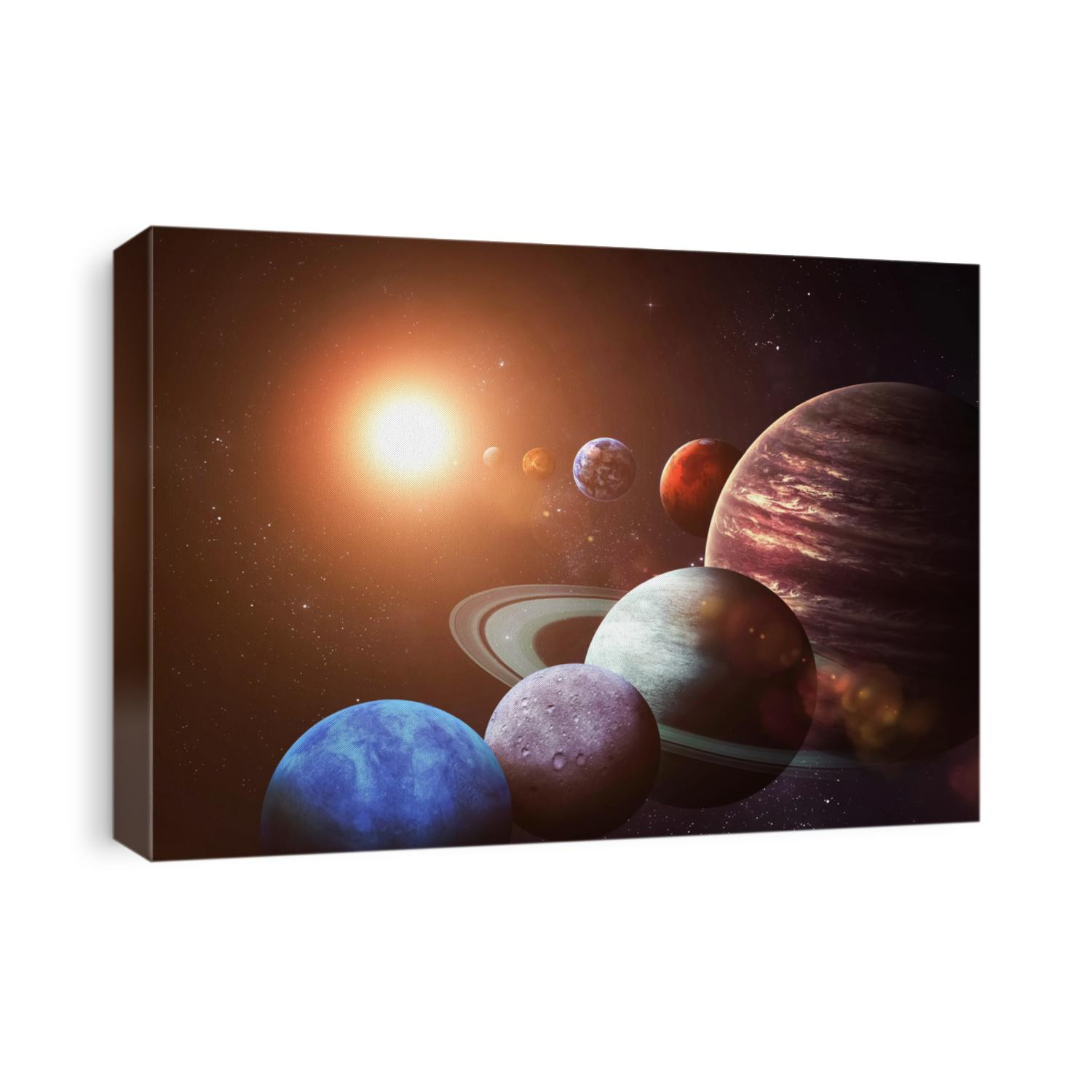 Solar system and space objects. Elements of this image furnished by NASA
