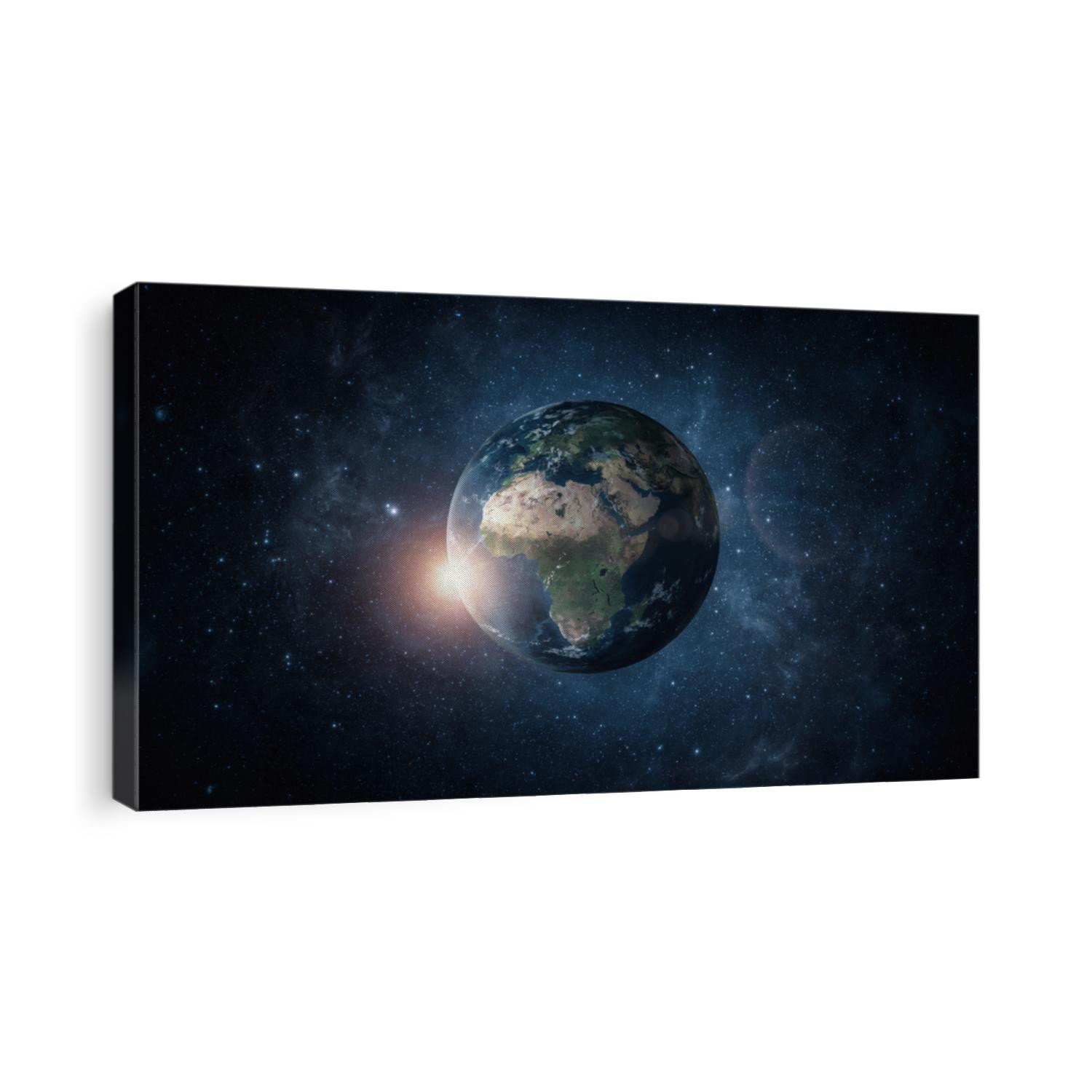 Panoramic view of planet earth with copy space. Elements are furnished by nasa