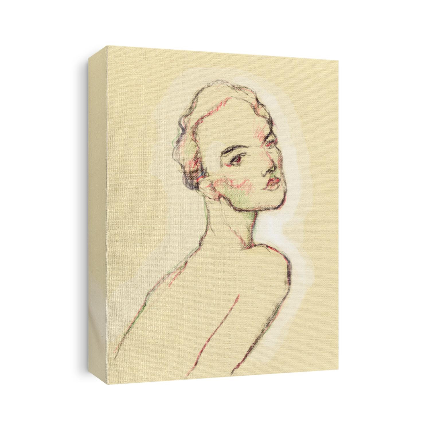 sketch. beautiful woman . illustration 