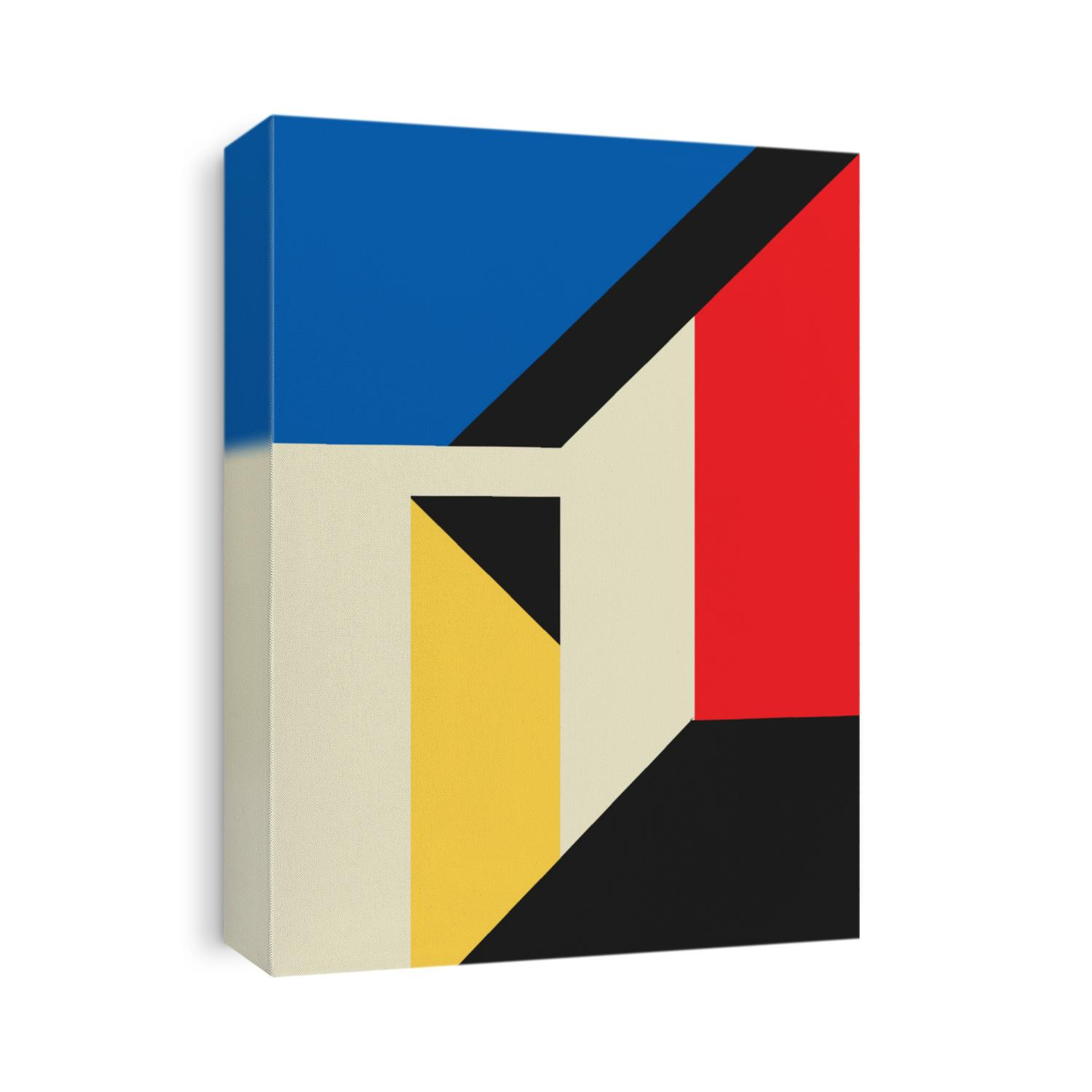 Colorful abstract neoplasticism and cubism art style. Painting with primary color in Mondrian style. perfect for clothes as well as your interior decoration and your accessories.