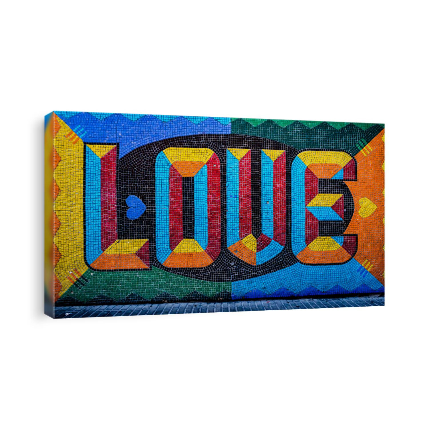 The word Love immortalized on this wall in Palermo, Buenos Aires, Argentina