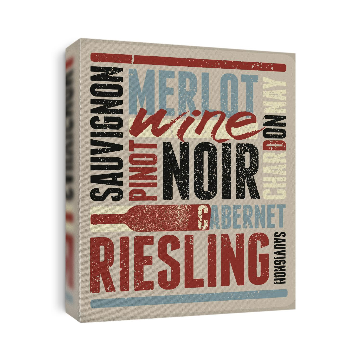 Wine typographical vintage style grunge poster design. Retro vector illustration.