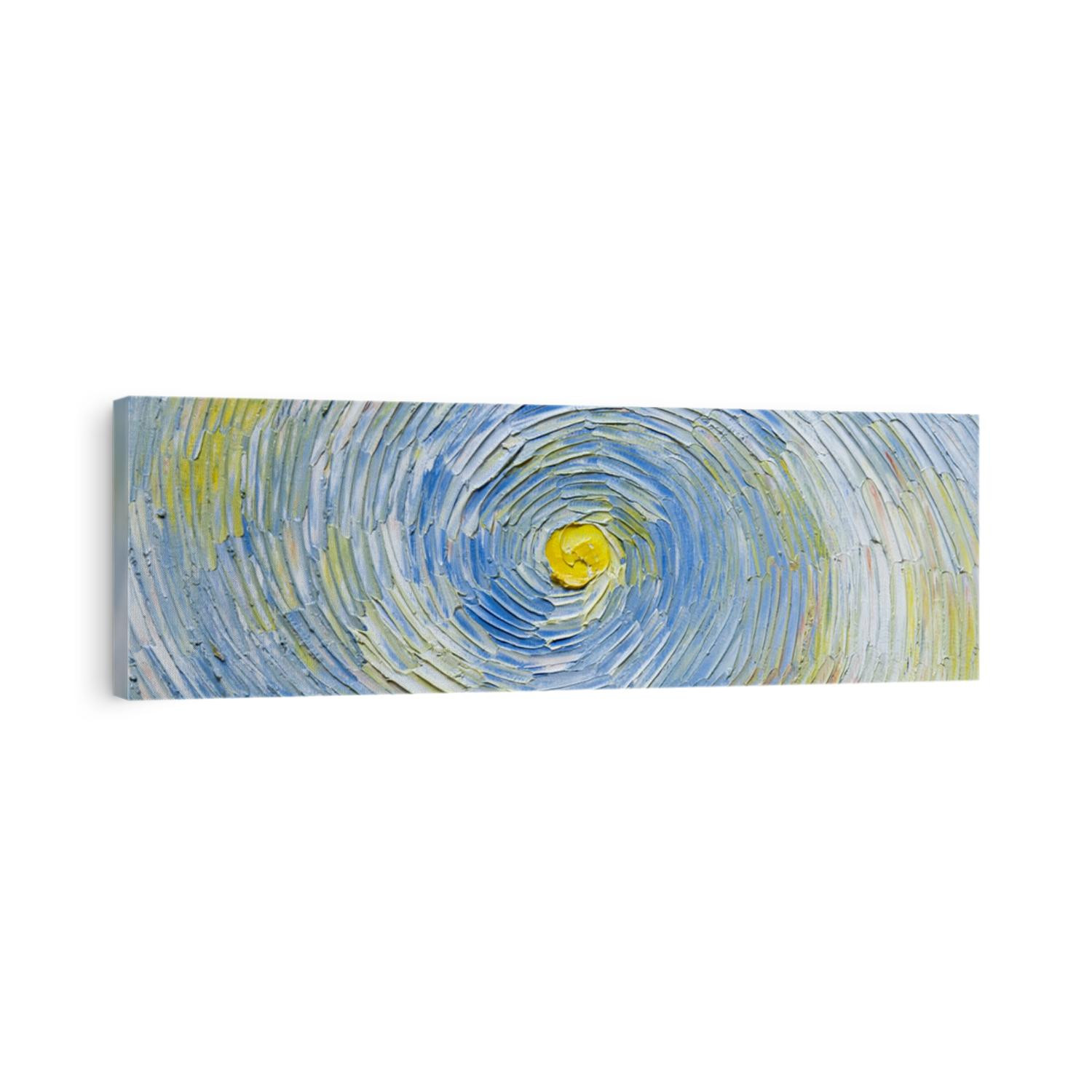Panoramic weather background with sunny day and sun on blue sky. Whirlpool fairy sky. 