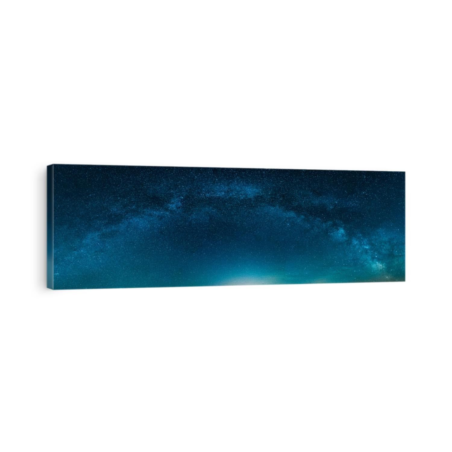 Panoramic Milky way isolated on Night Starry sky