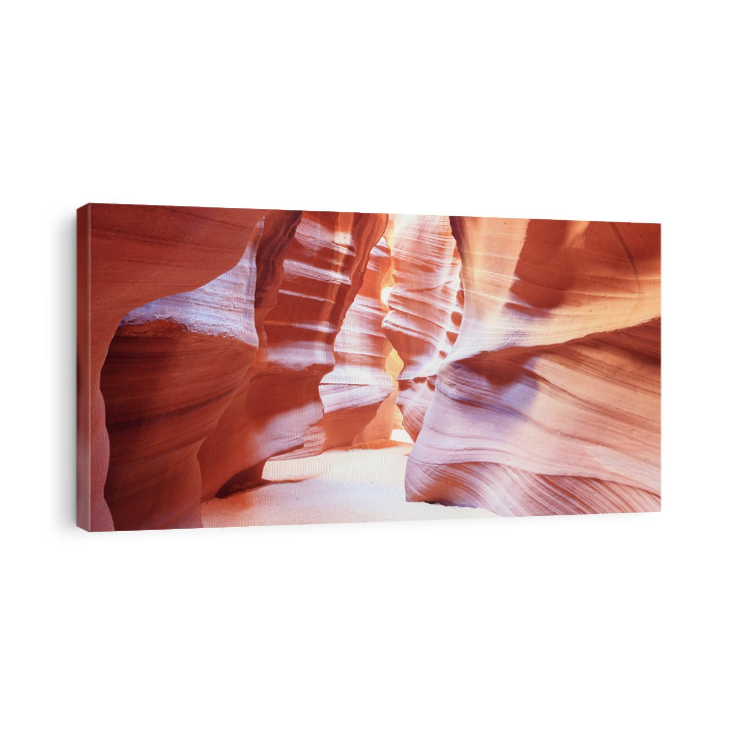 Panoramic view in the famous Antelope Canyon, USA