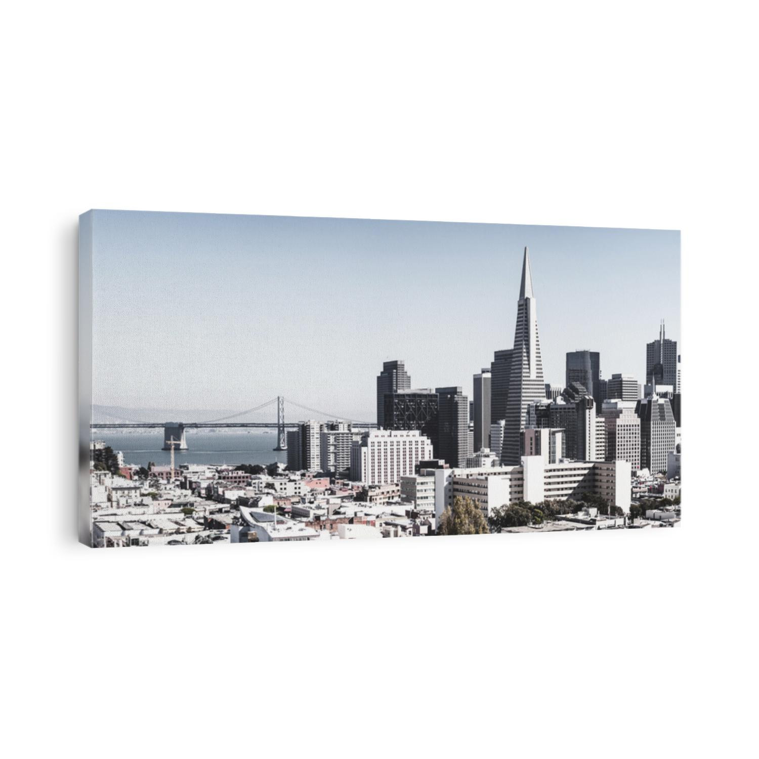San Francisco downtown skyline with bridge