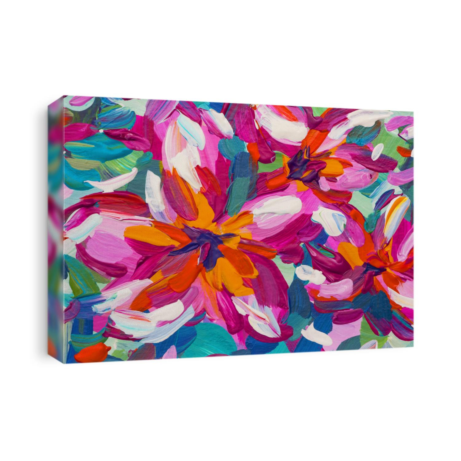 Pink Plumeria Flower Painting - Tropical Painting Art - Brush Painting Nature
